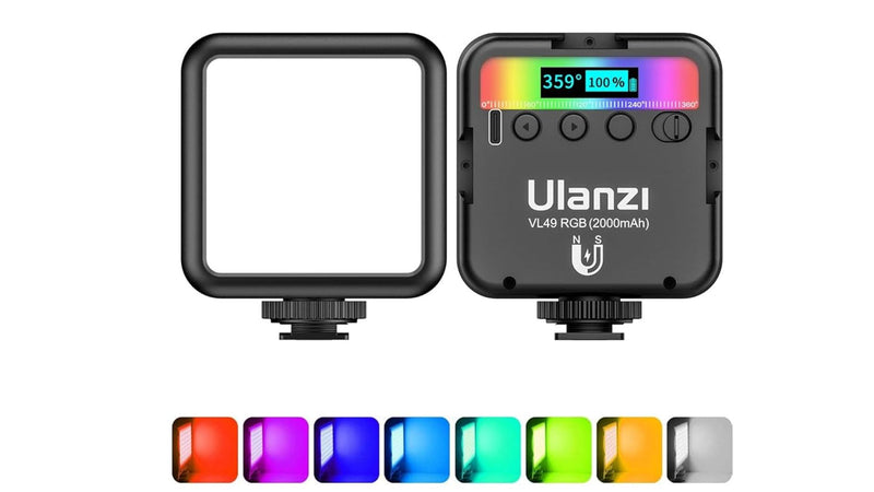 Luz LED ulanzi multicolorida