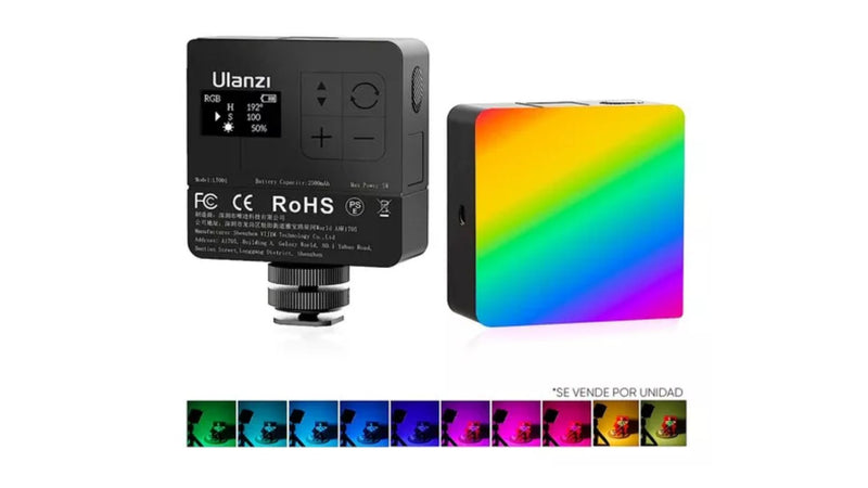 Luz LED ulanzi multicolorida